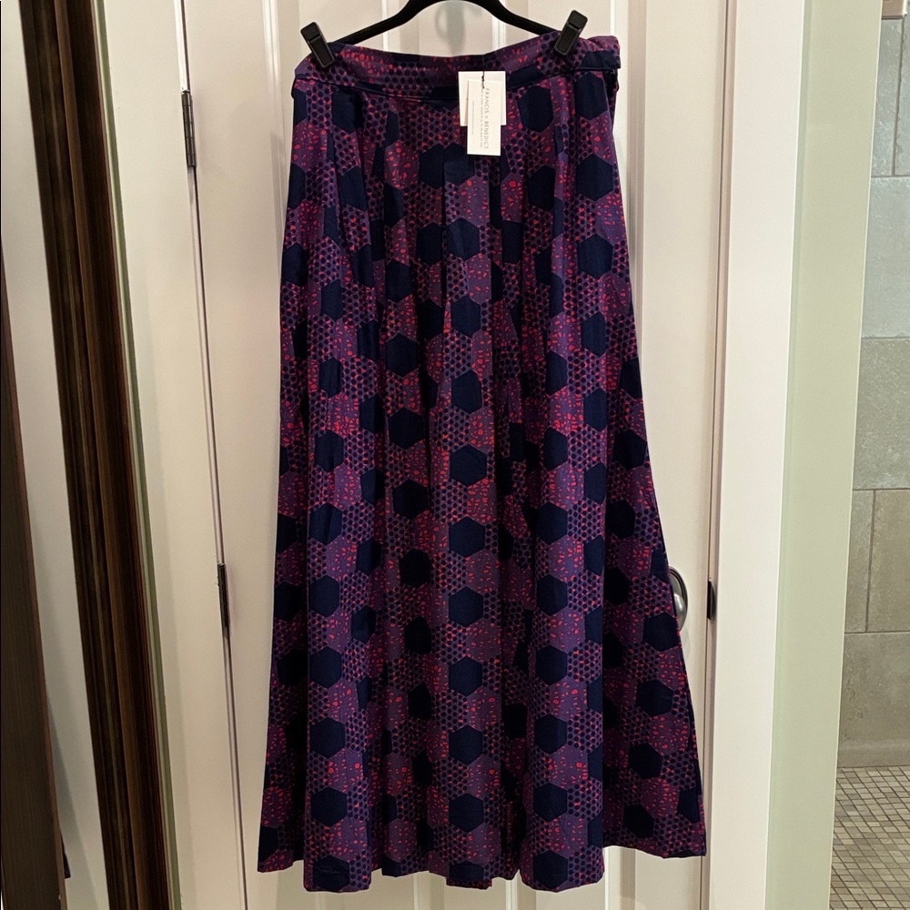 Vibrant Geometric Maxi Skirt